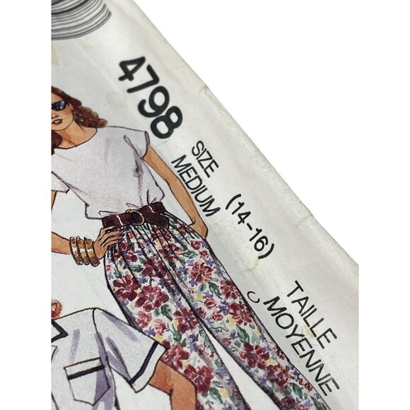 90s Easy McCalls Sewing Pattern Size Medium Skirts Pants Culottes Shorts UNCUT - Picture 2 of 6